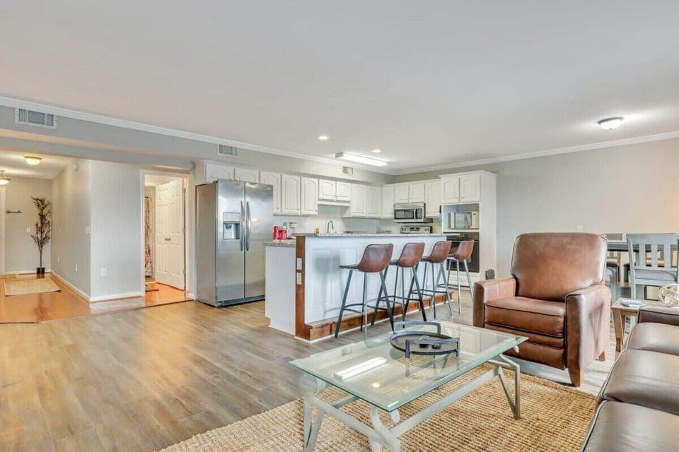 This is a view of the bar and living area!