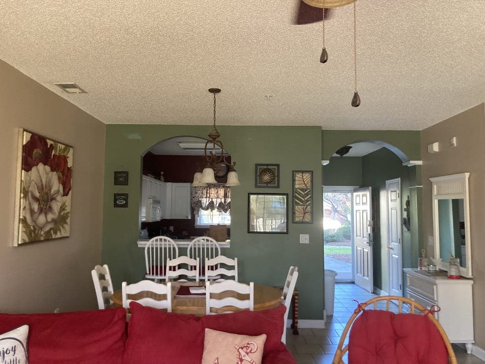 Large open living space. 