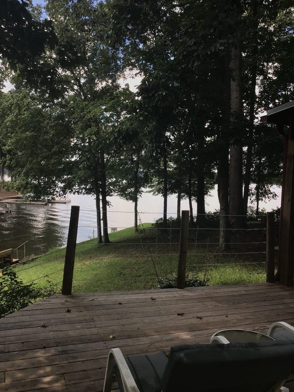 View from deck