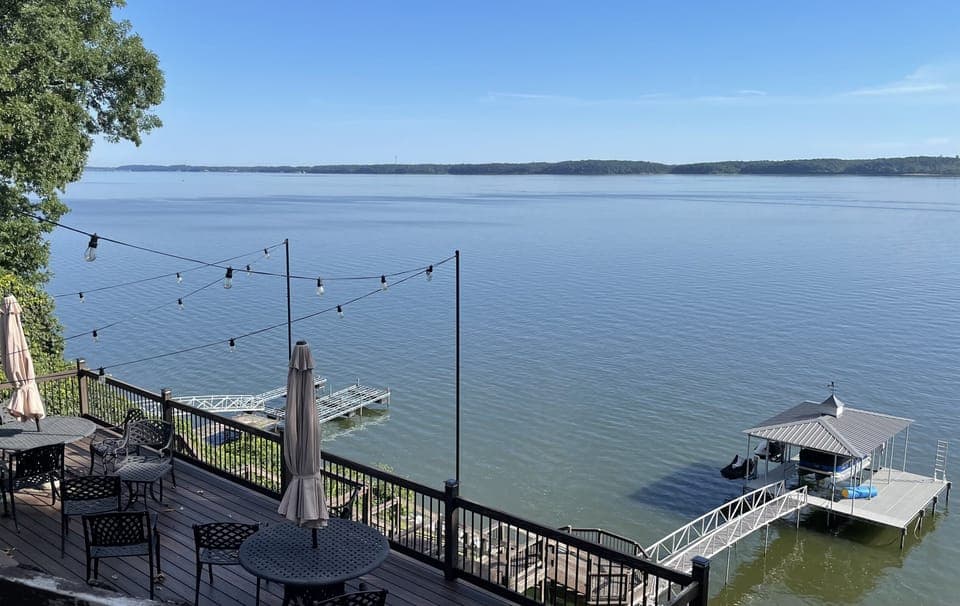 View from balcony. 