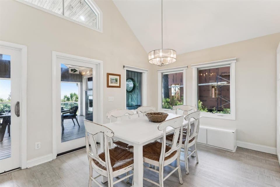 Kitchen Table with Seating for Six at 7 Brown Pelican