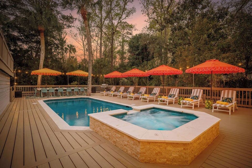 Pool days. Spa nights