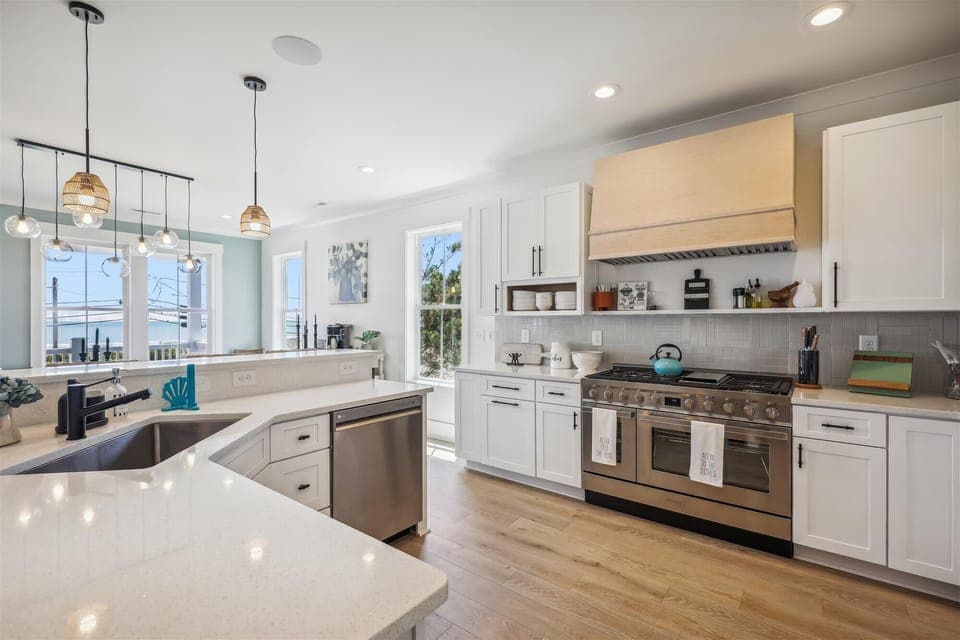 The family chef will love this updated kitchen complete with a huge workspace.