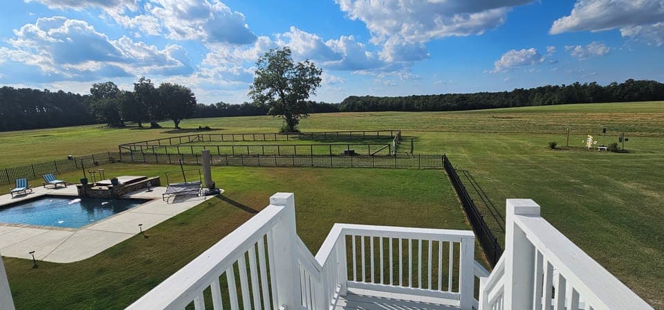 View of 50x130 paddock for your use!