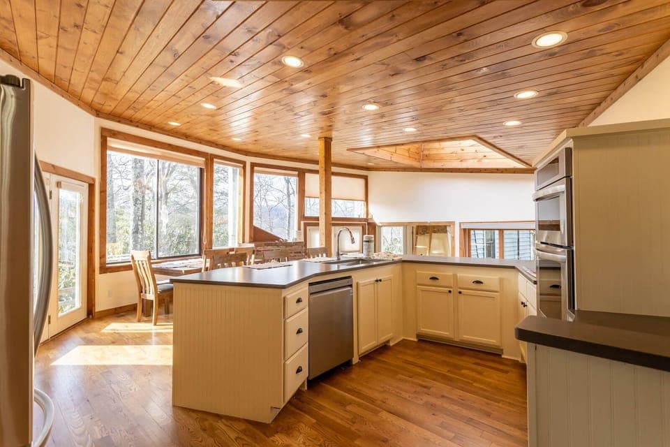 Spacious Kitchen with Bright Natural Lighting