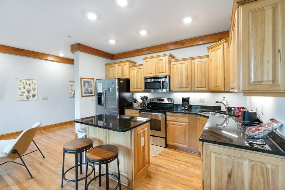 Kitchen---Granite Countertops, Stainless Steel