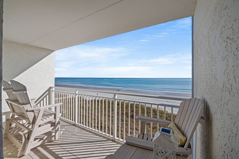  You can see for miles and miles. You may even spot a dolphin or two.
