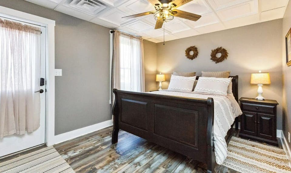 Private access to Lower Level into bedroom!