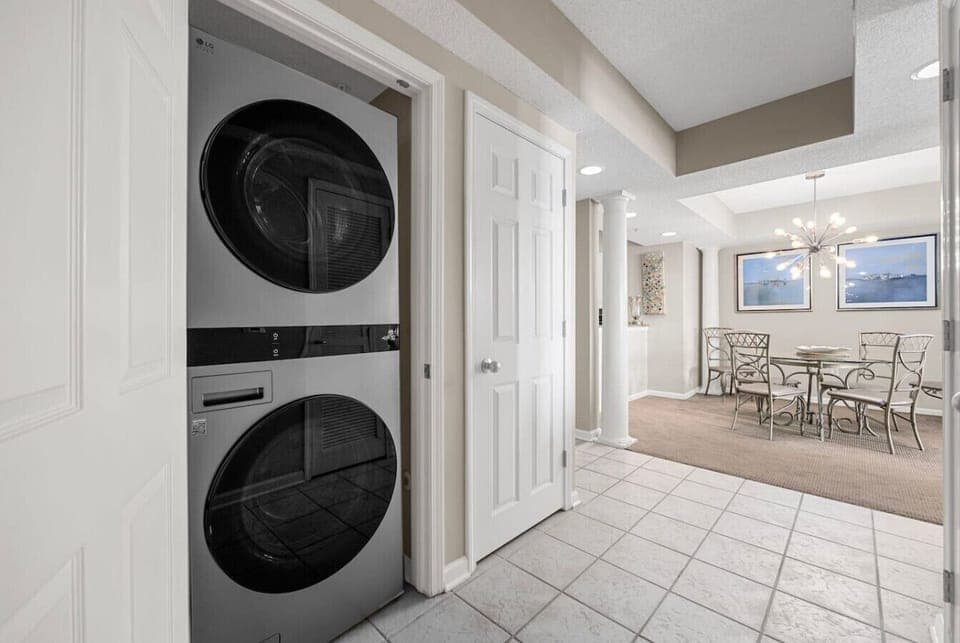 A washer and dryer is here for your convenience. Please bring your preferred detergent.