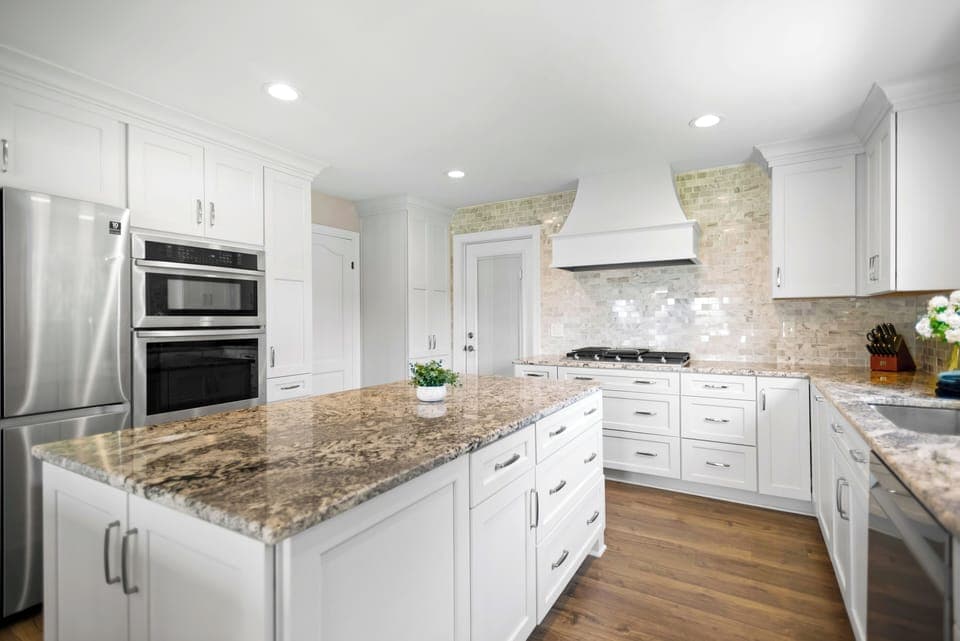 Fully stocked kitchen to prep all your group meals with island and wine fridge.