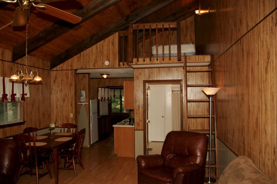 Luxury Cabin, Multiple Beds, Non Smoking, Kitchen (Linens Included, No Pets Permitted) | Living area | TV