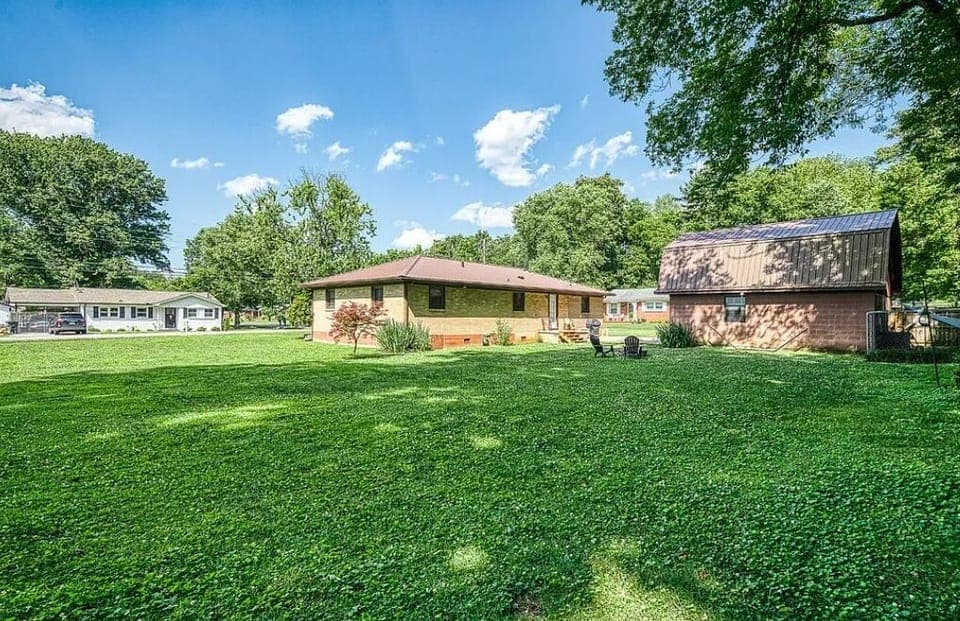 Back view of House