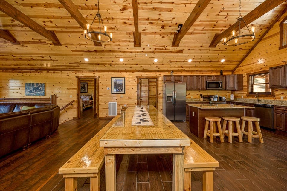 This is THE table to spend time together . You can plan a home cooked meal or take a break and order pizza, play games and just be together. 