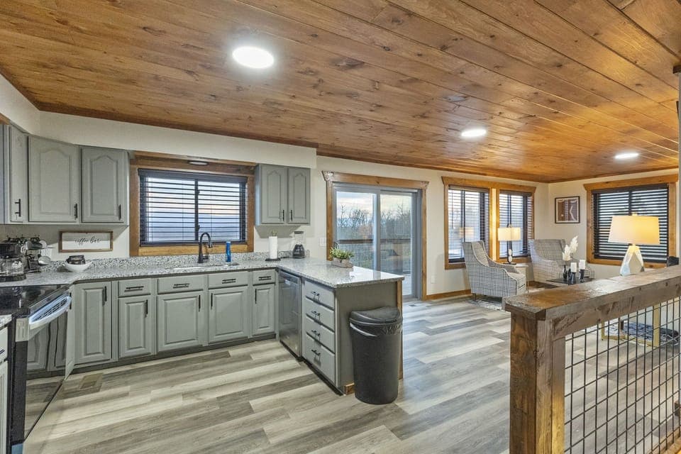 Fully stocked kitchen