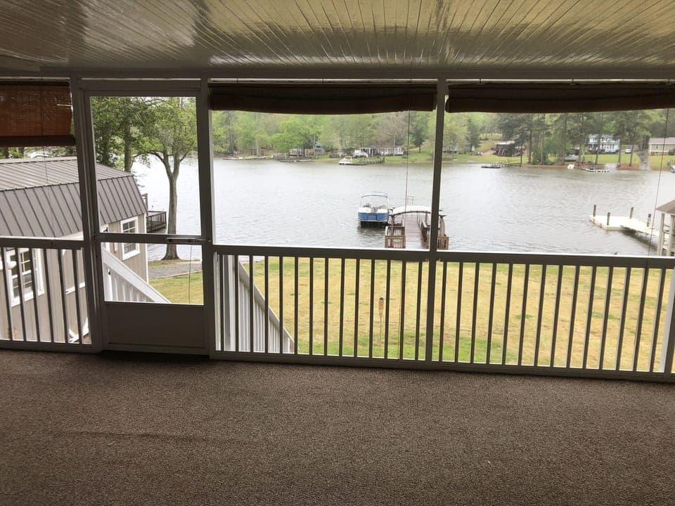 Back screened in porch 