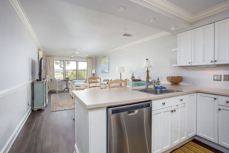 Open Space between Kitchen and Living Area