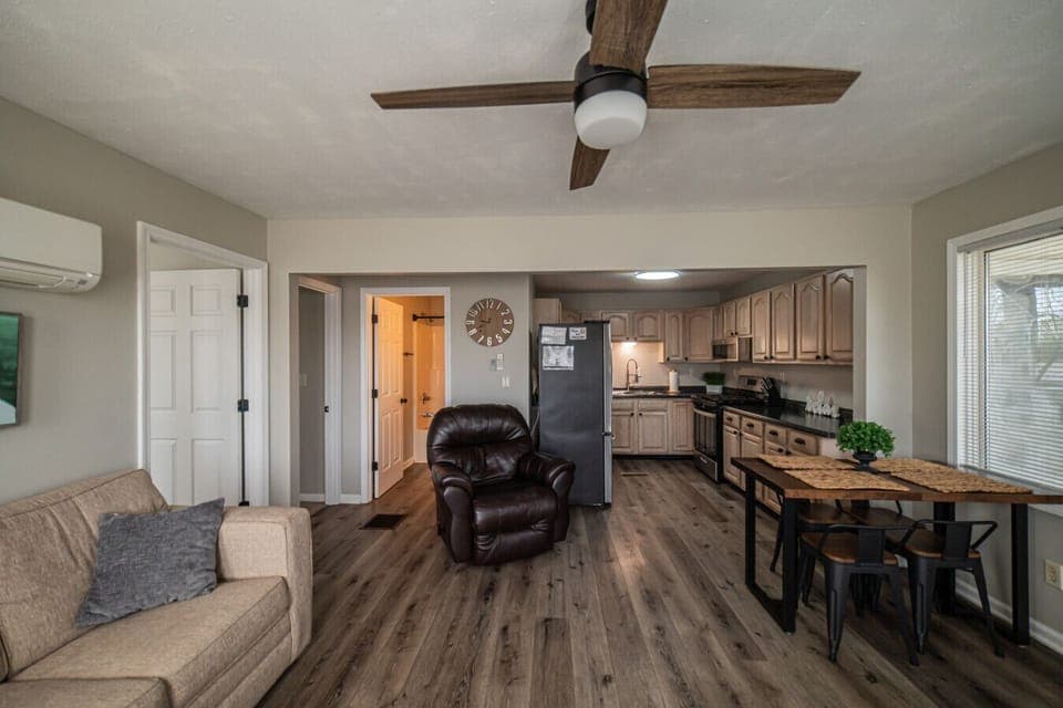 Cozy living room and open floor plan.