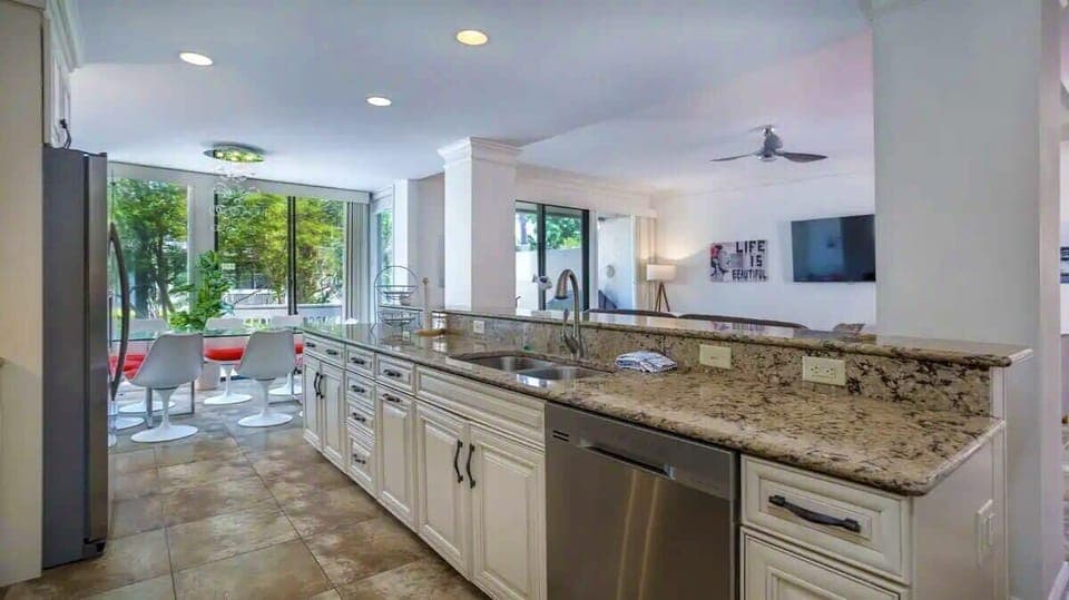 Chef's Delight - Our fully equipped kitchen offers modern amenities, including an oven, stove, microwave, air fryer, and coffee maker—everything you need for preparing delicious meals.