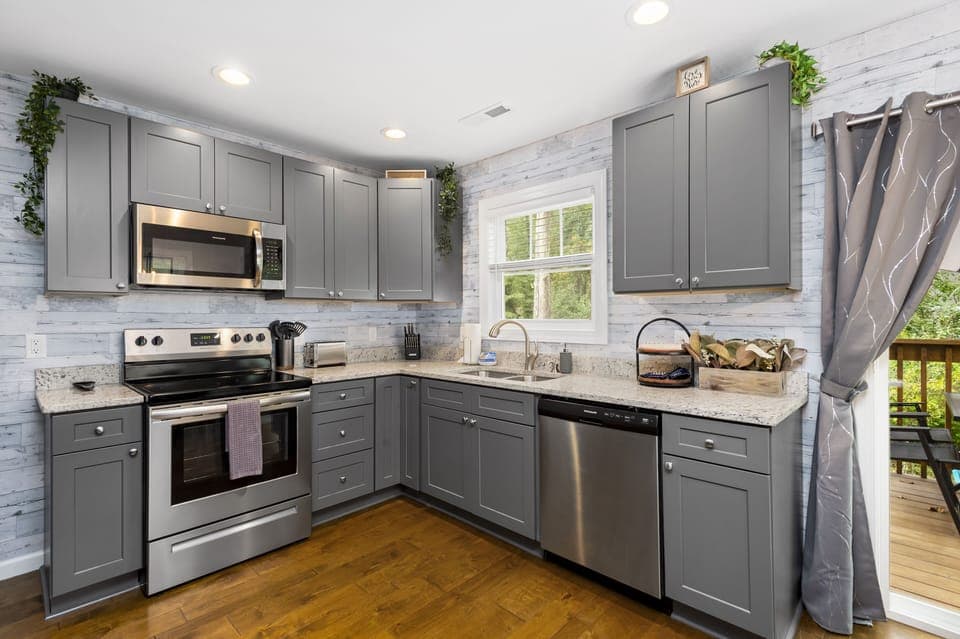 Fully-equipped kitchen.