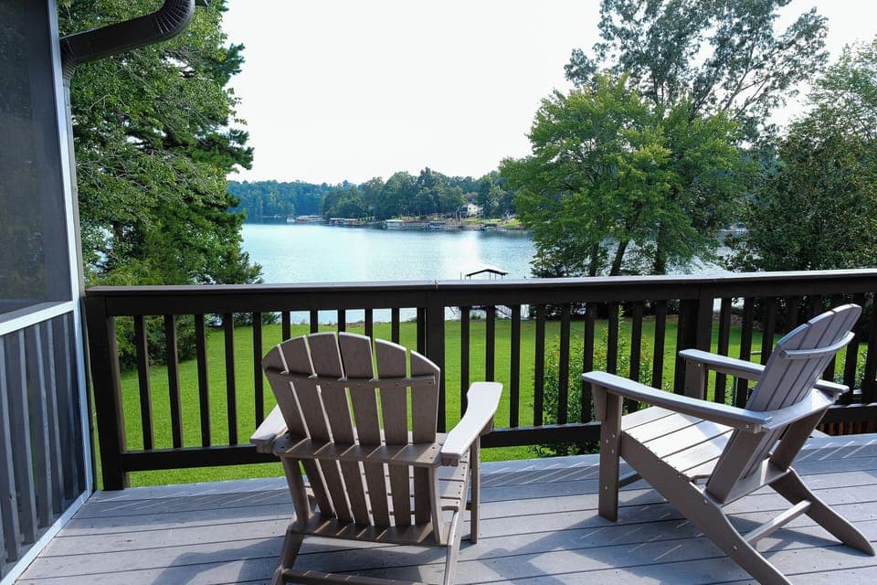 Upstairs Porch: small portion of porch directly outside living room