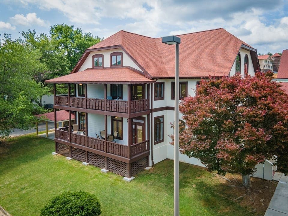Backside porches for Alpine Condos