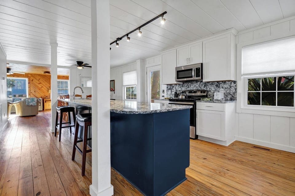 Solid Stone Countertops and Lots of Space