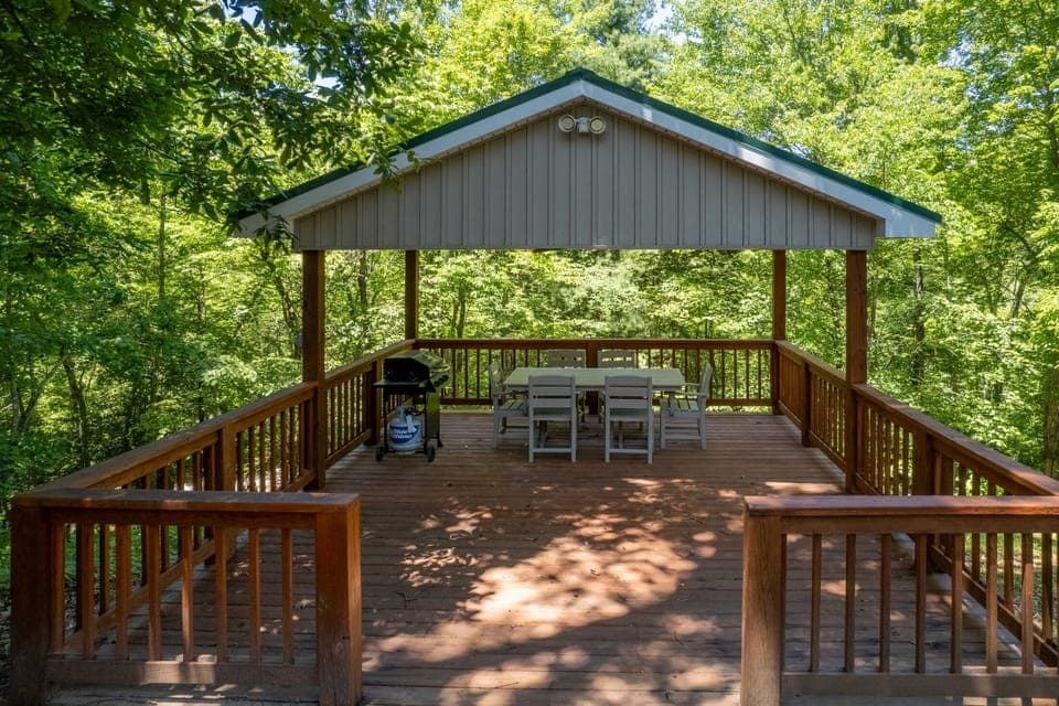 Outdoor Area - Outdoor dining area with gas grill