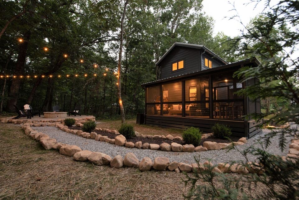 Bask in the glow of our outdoor string lights. The perfect setting for making memories and feeling at home, away from home.
