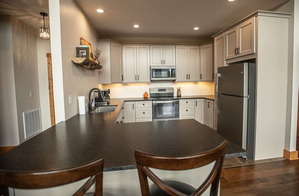 Kitchen is equipped with all appliances to prepare those special meals. 