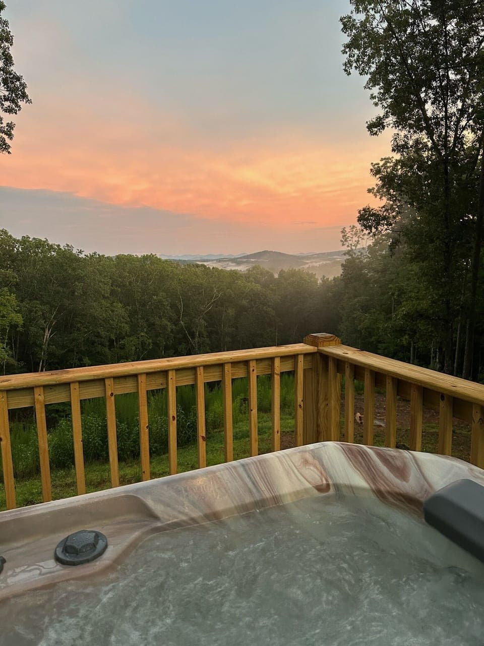View from the hot tub!
