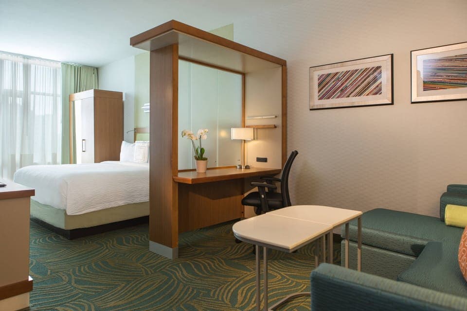 In-room safe, desk, iron/ironing board, free cribs/infant beds