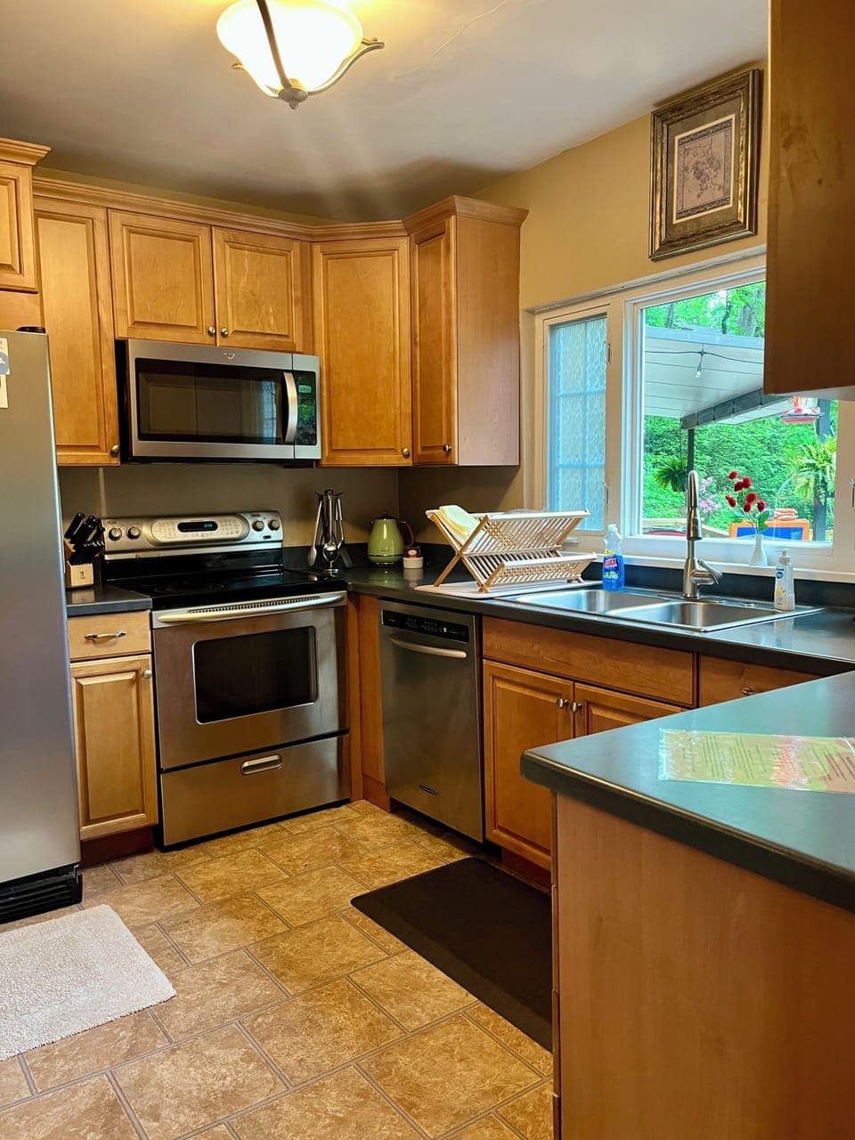Family Cottage, 1 Bedroom, Kitchen, Mountain View (Pet Friendly) | Private kitchen | Fridge, microwave, freezer