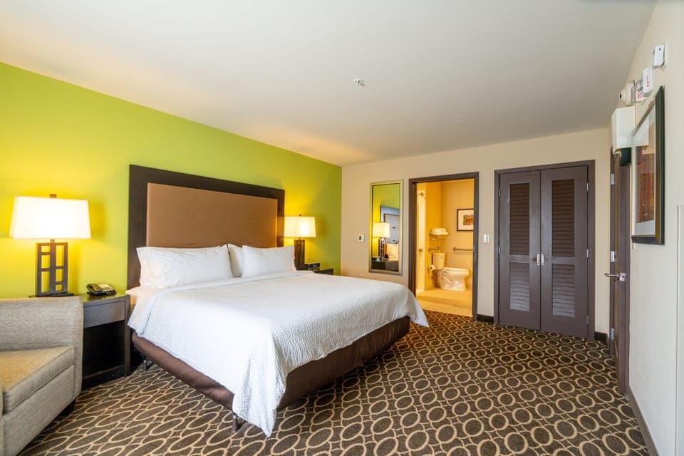 In-room safe, desk, laptop workspace, blackout drapes