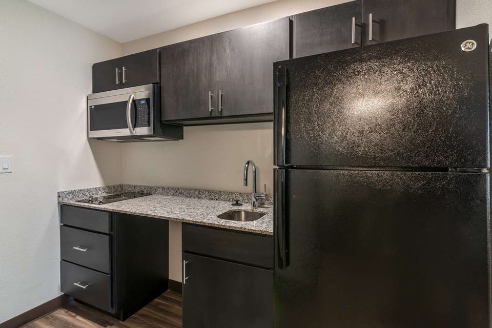 Suite, 1 King Bed, Non Smoking, Kitchen (with Sofabed, Full Kitchen) | Private kitchenette | Microwave, coffee/tea maker