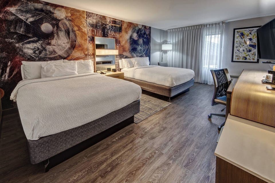 Egyptian cotton sheets, premium bedding, pillowtop beds, in-room safe