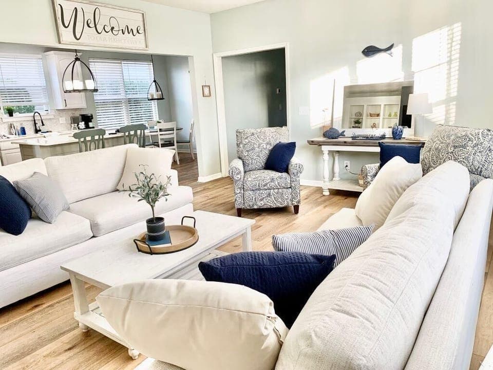 House, Multiple Beds, Patio, Garden View (Saltee Cove) | Living area | 42-inch flat-screen TV with digital channels