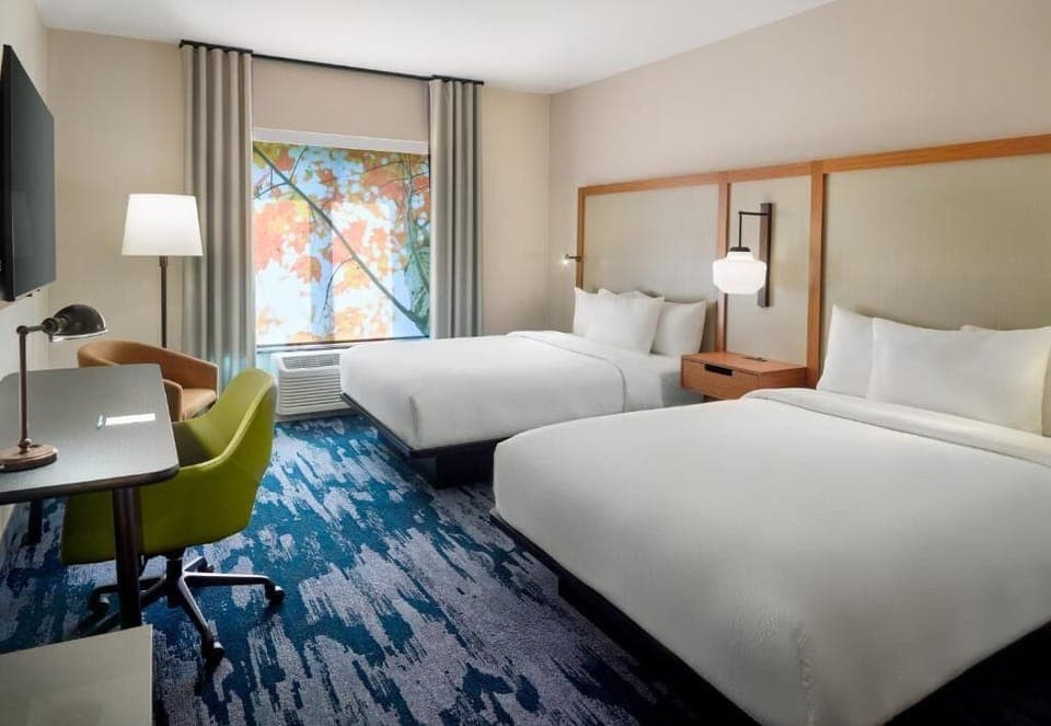 Standard Room, 2 Queen Beds | Free WiFi, bed sheets