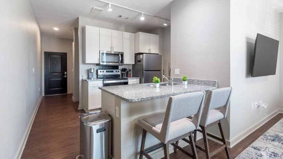 Apartment (1 Bedroom) | Private kitchen | Fridge, coffee/tea maker