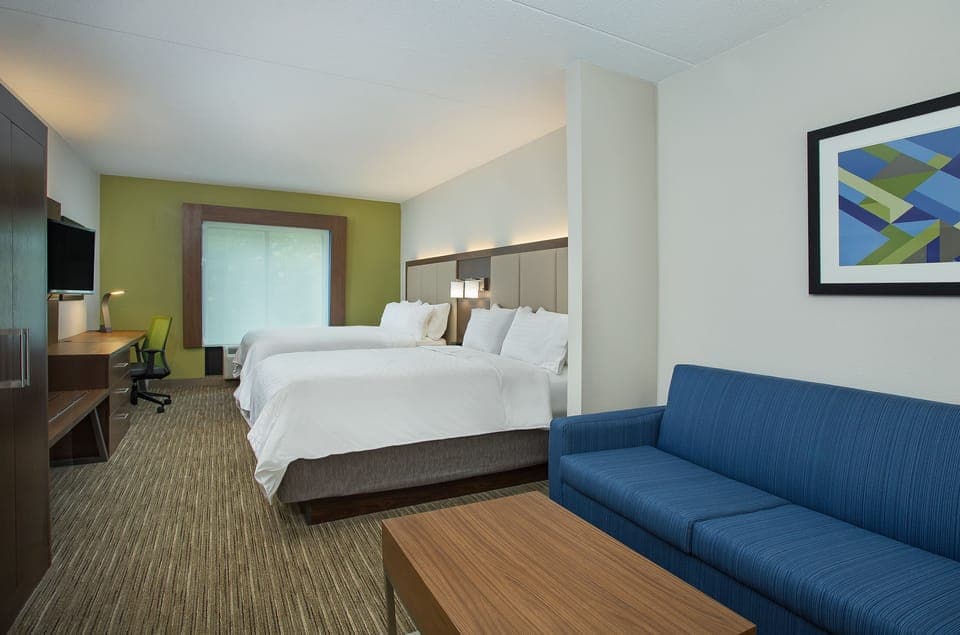 In-room safe, desk, laptop workspace, iron/ironing board