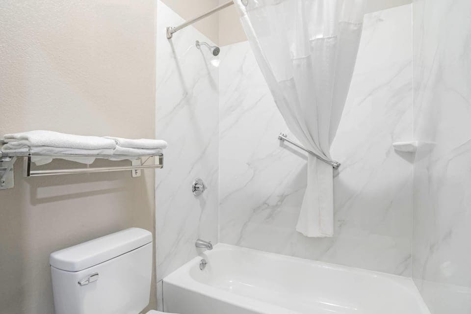 Room, 2 Queen Beds, Non Smoking (Upgrade) | Desk, laptop workspace, iron/ironing board, free WiFi