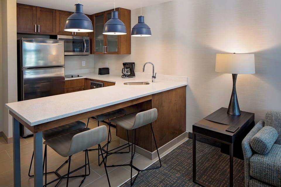 Studio, Multiple Beds | Private kitchen | Full-size fridge, microwave, stovetop, coffee/tea maker