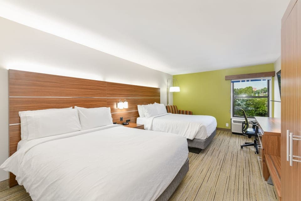 Standard Room, 2 Queen Beds | 1 bedroom, in-room safe, desk, iron/ironing board