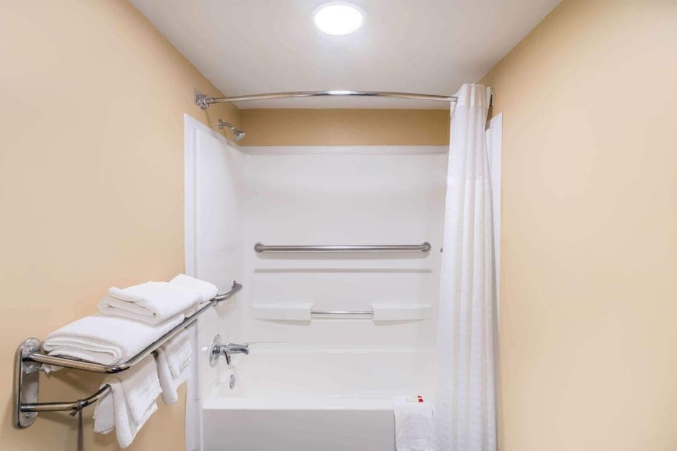 Free toiletries, hair dryer, towels