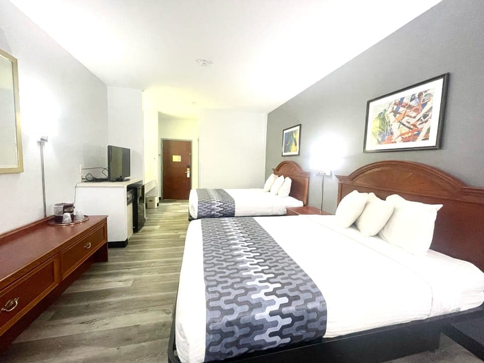 Standard Room, 2 Queen Beds | Desk, iron/ironing board, cribs/infant beds, free WiFi