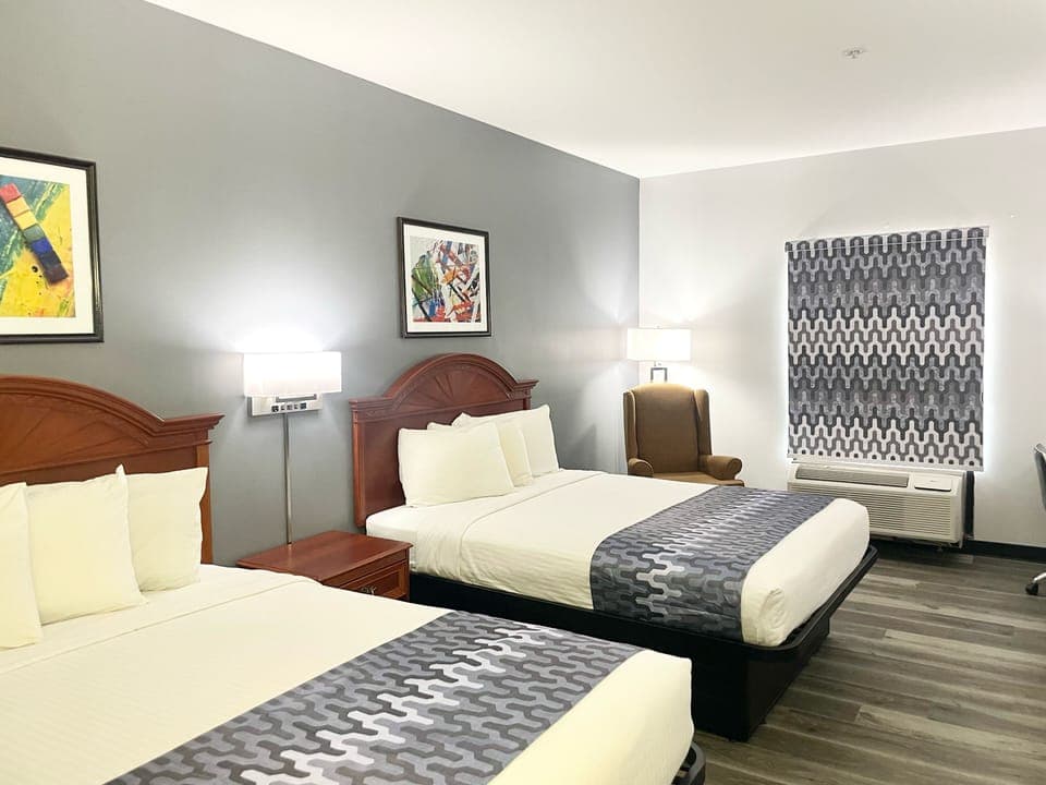 Standard Room, 2 Queen Beds | Desk, iron/ironing board, cribs/infant beds, free WiFi
