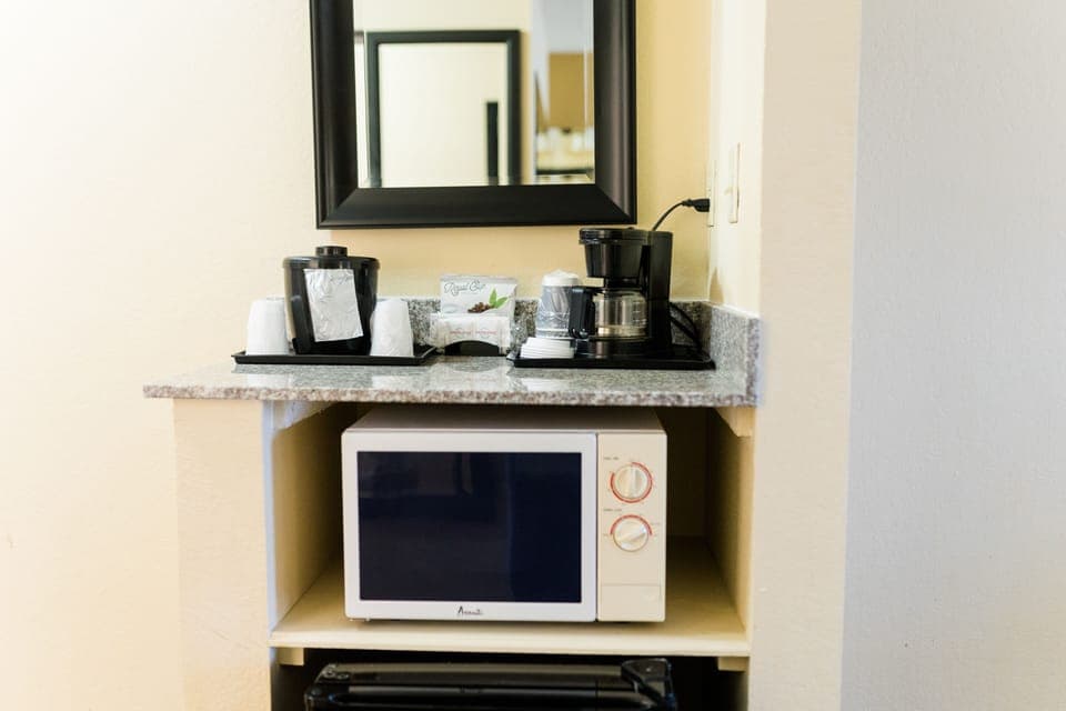 Desk, blackout drapes, iron/ironing board, free WiFi