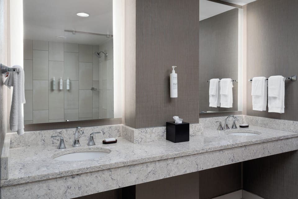 Presidential Suite, 1 King Bed | Bathroom | Designer toiletries, hair dryer, towels
