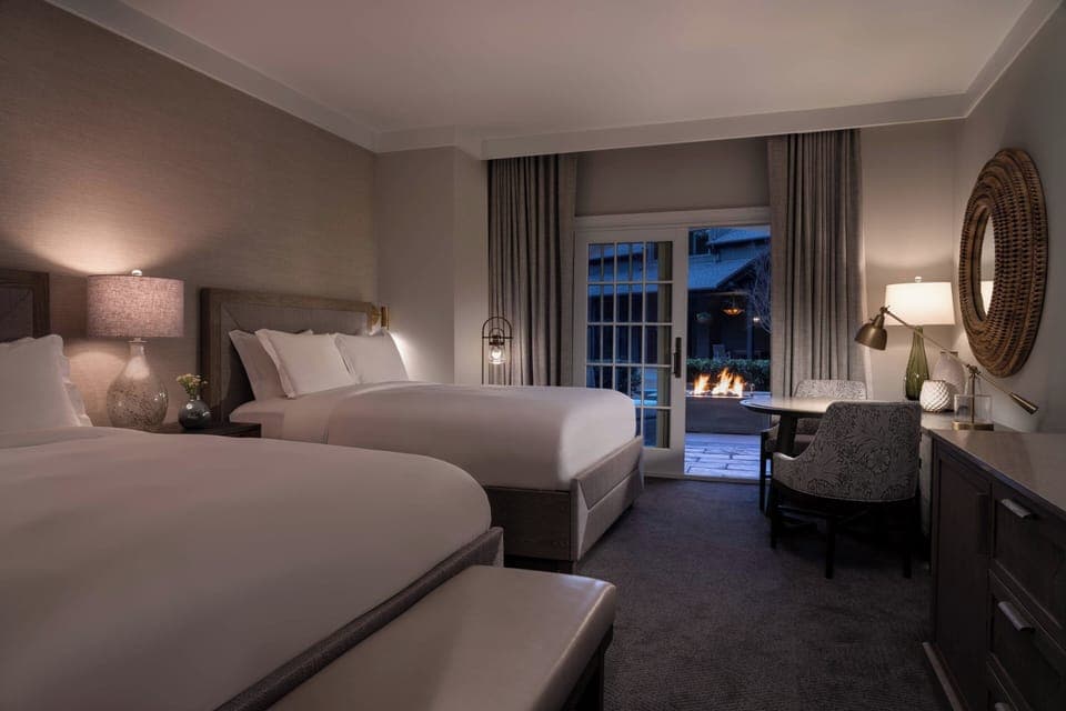 Room, 2 Queen Beds, Resort View (Fireside) | Premium bedding, in-room safe, desk, blackout drapes