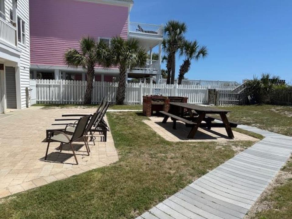 Outside grilling area