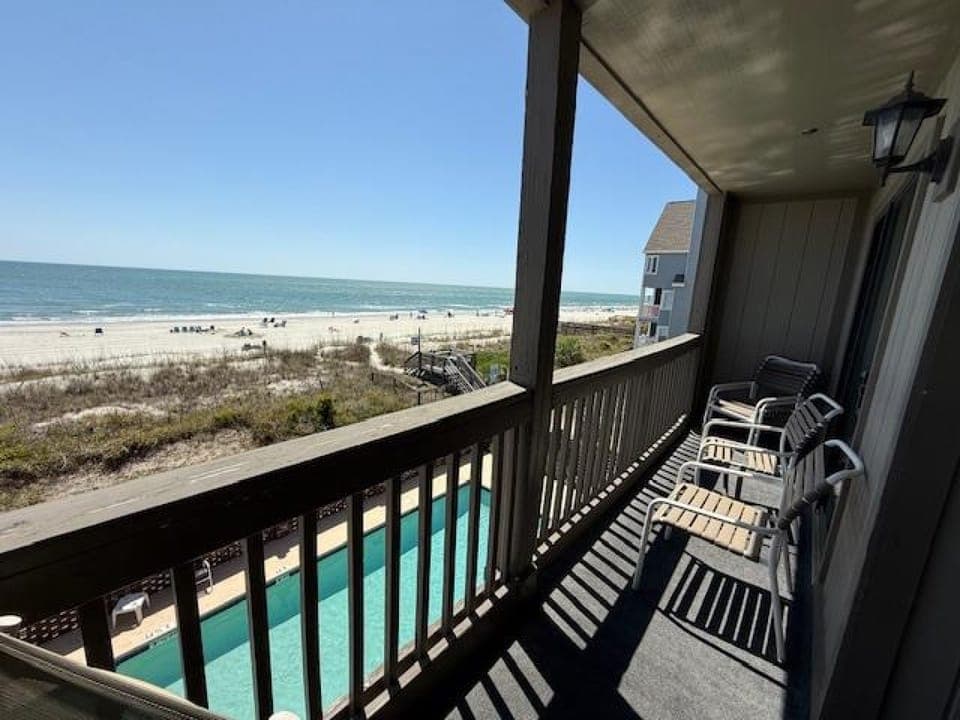 Oceanfront balcony